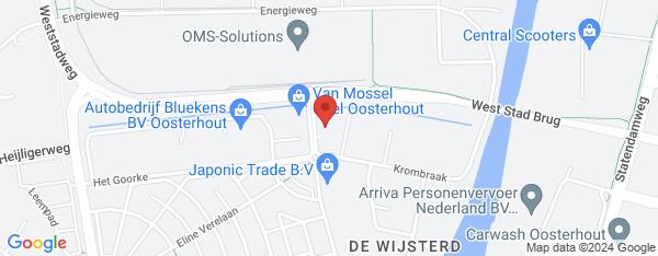 Map van De Waard 5e Oosterhout in Nederland