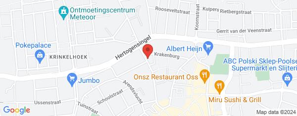 Map van Begijnenstraat 167 Oss in Nederland