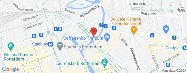 Map van Sint-Jacobsplaats 144 Rotterdam in Nederland