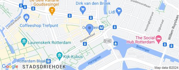 Map van Groenendaal 35A Rotterdam in Nederland