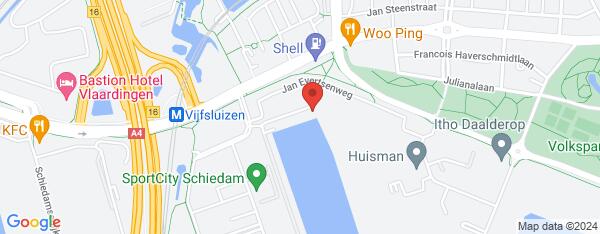 Map van Karel Doormanweg 9  Schiedam in Nederland