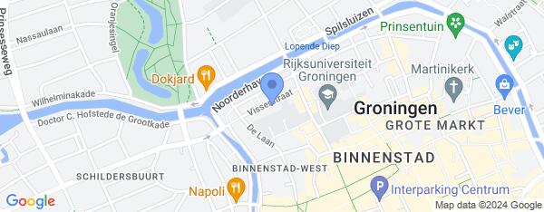 Map van Visserstraat 34 Groningen  in Nederland