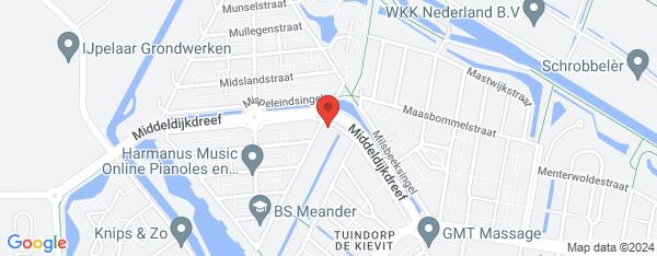 Map van Mingersbergstraat 2 Tilburg in Nederland