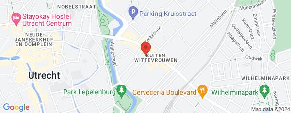 Map van Parkstraat 38 Utrecht in Nederland