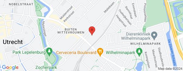 Map van Maliebaan 67 Utrecht in Nederland