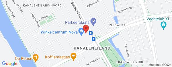 Map van Beneluxlaan 25 Utrecht in Nederland