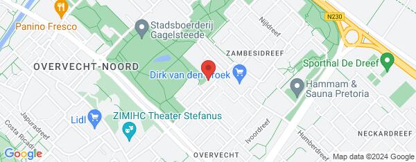 Map van Gambiadreef 58 Utrecht in Nederland