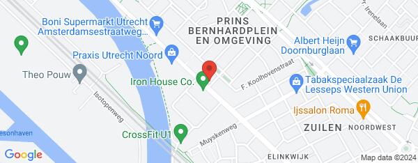 Map van Amsterdamsestraatweg 697 Utrecht in Nederland