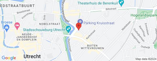 Map van Wittevrouwensingel 10 Utrecht in Nederland