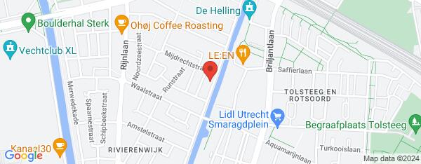 Map van Jutfaseweg 79 Utrecht in Nederland