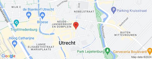 Map van Keistraat 4 Utrecht in Nederland