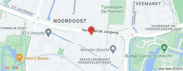 Map van Zeemanlaan 44 Utrecht in Nederland