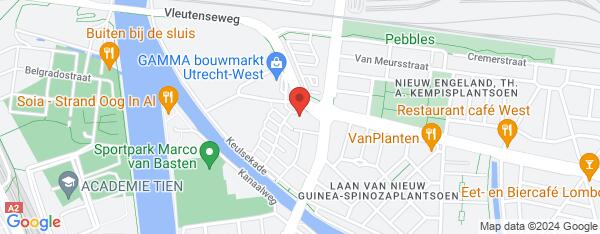 Map van Vleutenseweg 492 Utrecht in Nederland