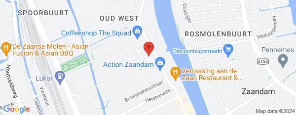 Map van Klokbaai 7 Zaandam in Nederland