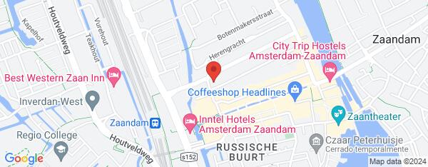 Map van Rustenburg 118 Zaandam in Nederland