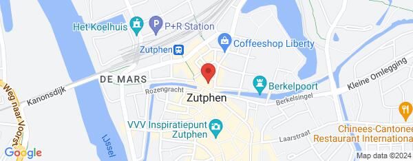 Map van Overwelving 6 Zutphen in Nederland