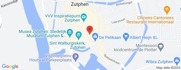 Map van Zaadmarkt 97 Zutphen in Nederland